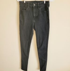 American Eagle black high rise jeans
